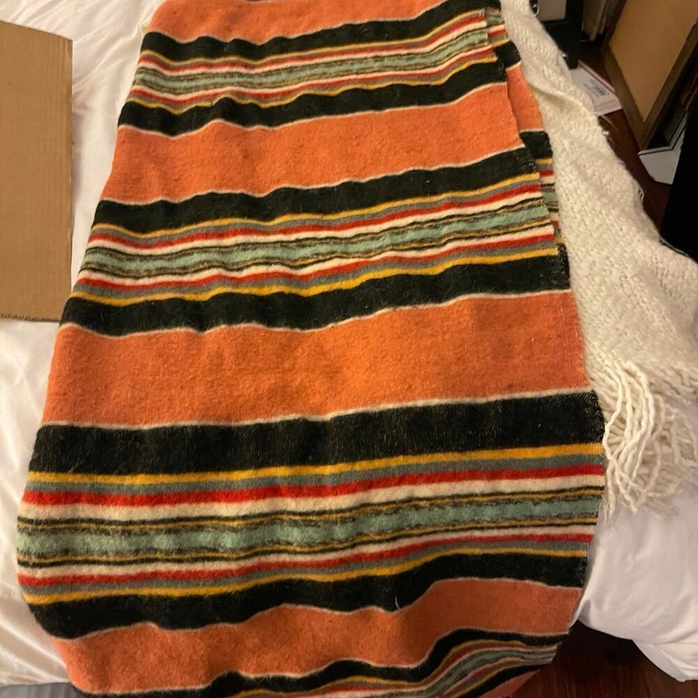 Native Wool throw blanket native great colors